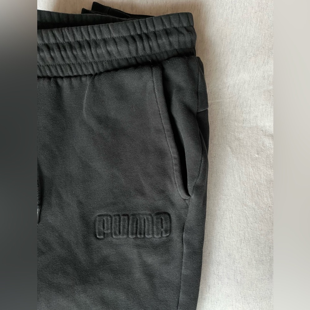 Puma L Men's Charcoal Joggers - Picture 3 of 14